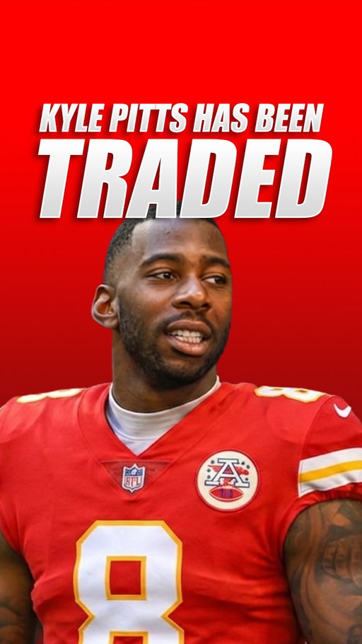 Kyle Pitts just got TRADED during the NFL Draft… 😱 #falcons #chiefs #patriots #broncos #kylepitts