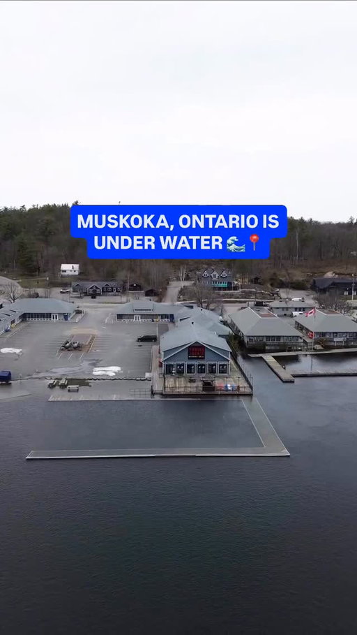 Follow @waveroom.toronto for more Toronto content! 

Drone footage shows just how intense the flooding in Muskoka has gotten right now and it’s honestly unreal 😨🌊

@srstudioco used a drone and captured water levels swallowing docks, pushing into homes, and completely changing shorelines across places like Bracebridge and Port Carling. Roads are shutting down and areas people pass daily are barely recognizable anymore.

DM us your videos/photos to be featured on the page!

We aim to keep our space respectful. Hate/racism comments are not tolerated and will be removed to the best of our capabilities.

🏷️ #waveroom #waveroomtoronto #toronto #canada #mississauga