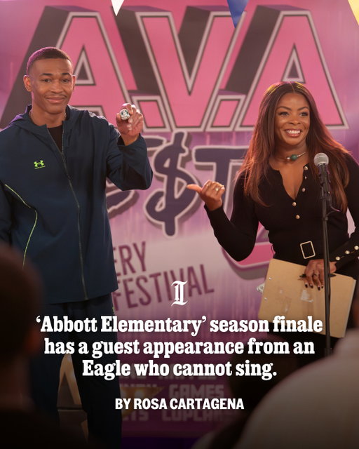 The teachers of "Abbott Elementary" have had a roller coaster of a year, and now the headliner for the school festival has backed out. Can Eagles wide receiver DeVonta Smith help?⁠
⁠
Tap the link in @phillyinquirer's bio to *spoiler alert* find out.⁠
⁠
📝 by Rosa Cartagena / Staff⁠
📸 by Gilles Mingasson / Disney