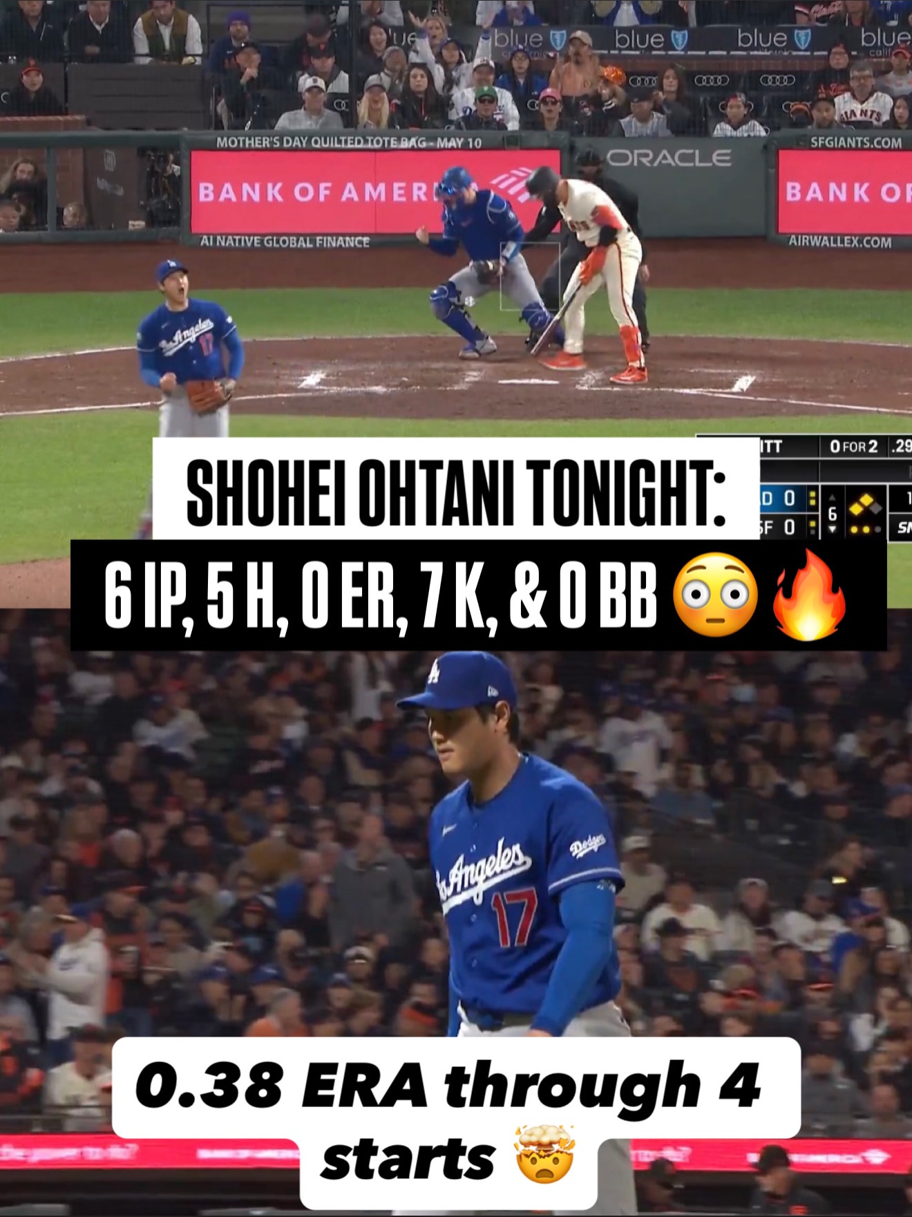 Shohei Ohtani doing GOAT things on the mound to start the season 🤯🐐