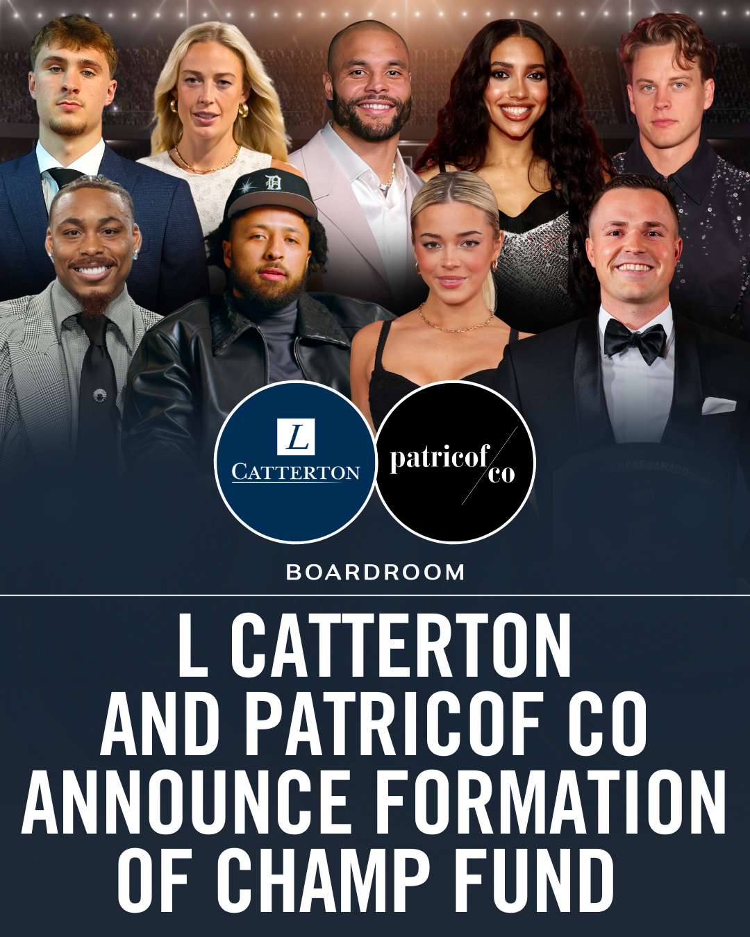 EXCLUSIVE: The athlete investor era is evolving. L Catterton and Patricof Co just launched the CHAMP Fund, built on one idea: athletes aren’t just marketers, they’re owners.⁠
 ⁠
CHAMP brings 250+ athletes in as equity partners across consumer brands, including Joe Burrow, Dak Prescott, Ja’Marr Chase, Justin Jefferson, Mike Trout, Cade Cunningham, Cooper Flagg, Livvy Dunne, Cameron Brink, Azzi Fudd, and more. The shift is simple. Real alignment, with athletes financially tied to the brands they help grow through a structured activation engine.⁠
 ⁠
It builds on years of overlap between the firms and taps into a bigger shift in consumer. Cultural relevance isn’t a bonus anymore, it’s a growth driver. CHAMP is betting ownership turns influence into something far more valuable.