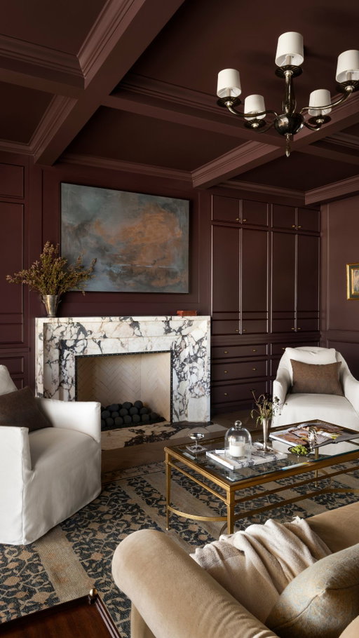 "This is one of the most beautiful spaces we’ve ever designed. When we presented the merlot paint color on all the walls, the built-ins, the trim, and the ceiling — it felt like a maybe. I’m so glad she was all in.” - Shea McGee

See more of the wine room and the full tour of Willow Creek Estate at the link in bio.

Builder: @bigcanyonhomesinc 
Architect: @harthowerton