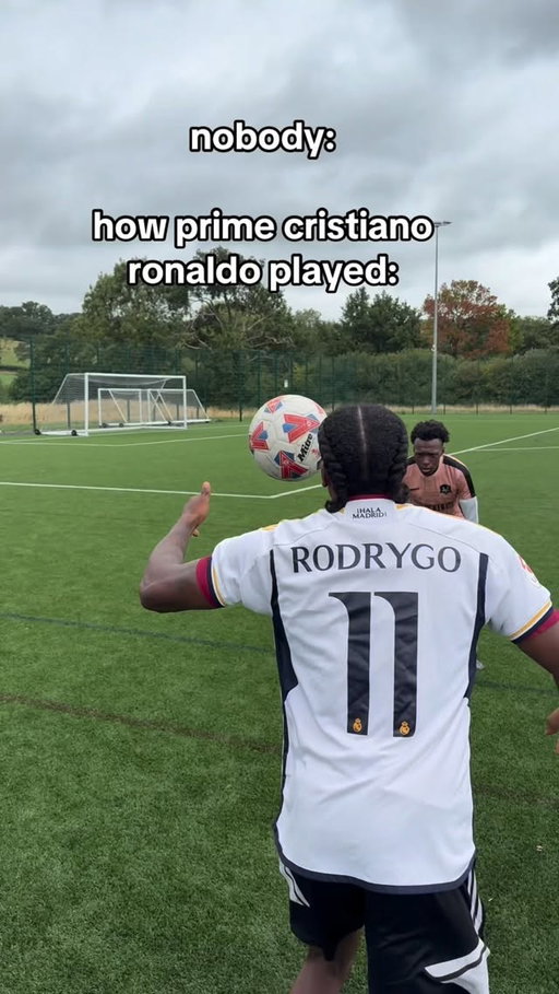 ronaldo was shooting from anywhere and scoring