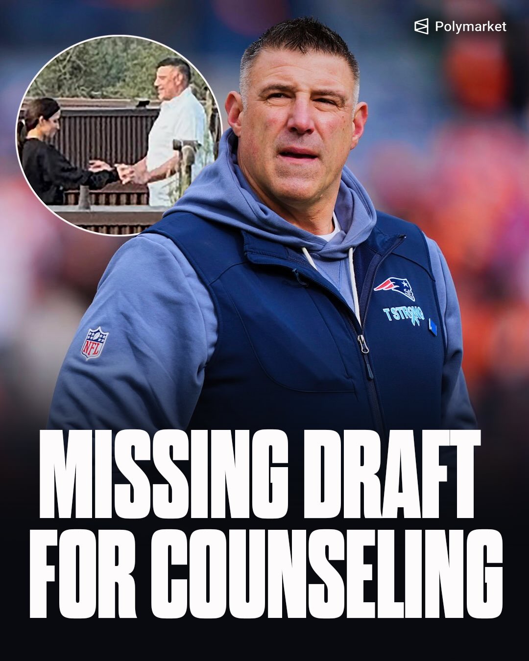 Mike Vrabel will seek counseling & miss day 3 of the NFL draft
