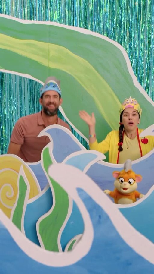 I had so much fun pretend swimming with Ms. Appleberry and Jellybean on the newest episode of #TheMelonPatch, now streaming on YouTube 🏊 🌊 @CoComelon #PlayPretend #ParentLife