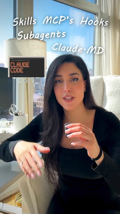 7 core Claude Code features explained in 90 seconds.. let’s go! ⚡

To unlock Claude Code’s full potential you need to know what’s available to you. Here’s the TLDR:
🔷 CLAUDE.md → a markdown file Claude loads as context each session 
🔷 Skills → packaged instructions Claude loads when the task matches 
🔷 MCP → standard protocol for connecting Claude to external tools and data
🔷 Hooks → commands that run automatically at points in Claude’s lifecycle
🔷 Subagents → isolated Claude instances with their own context and tool access
🔷 Plugins → skills, hooks, and MCP configs bundled into one installable unit
🔷 Agent Teams → parallel Claude sessions with a lead, messaging each other directly