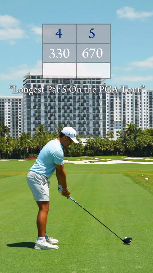 The longest Par 5 on the PGA Tour 😳 
#golf #golfer #golfswing @cadillacchampionship @pgatour @trumpdoral