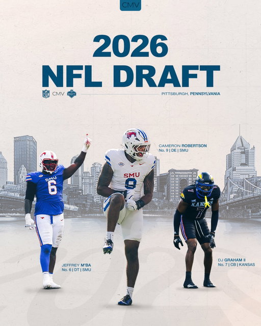 3 names. 1 mission. Jeff, Cam & DJ, it’s your time! Go take everything coming🚀

Congratulations and best of luck to our CMV family in this ‘26 NFL Draft!