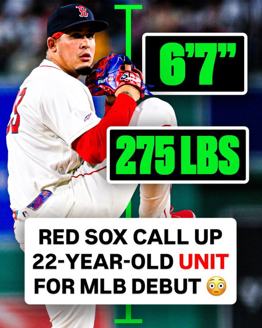 SHEESH 😳 Eduardo Rivera was absolutely shoving in his big league debut 🔥👀

Standing at 6-foot-7 and 275lbs, Rivera ranks #26 among all Red Sox prospects. The former WBC standout for Puerto Rico was called up for his MLB Debut yesterday, giving up just one hit while striking out three batters in 3.1 innings pitched.

After the game, the MLB Debut patch was removed from his jersey and will be placed inside a 1-of-1 trading card 👀