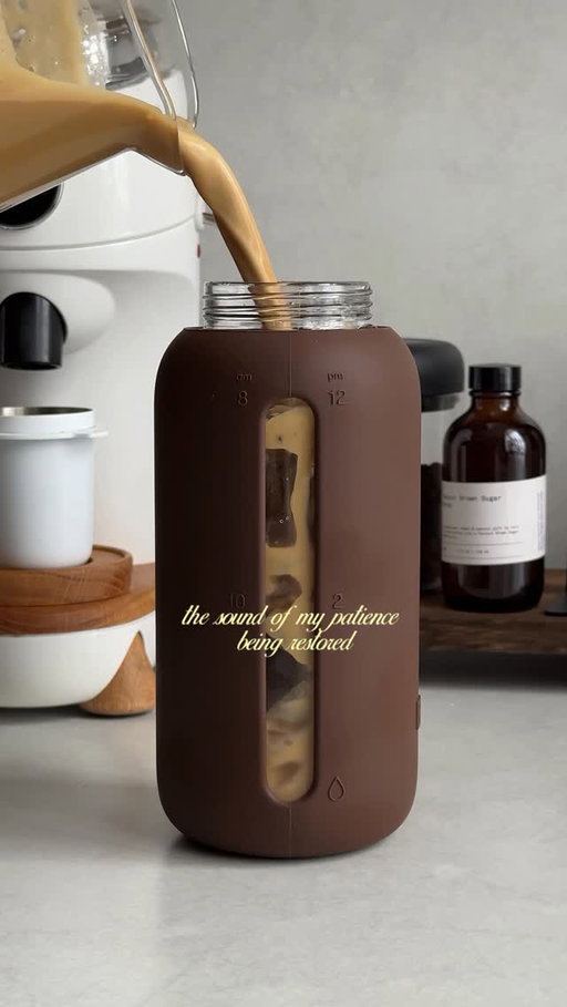 LINK IN BIO. my favorite sounds🤎 thank you @binkmade for the perfect bottle 💌

 #icedlatte #reels #fyp #icedcoffeeaddict #coffee