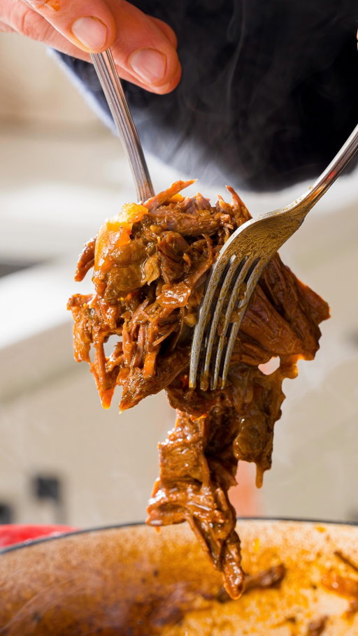 This is my favorite beef chuck roast recipe. It feels impressive but doesn’t need me to watch it all day. Just ten minutes of prep, one pot, and a long slow cook in the oven. Suddenly, you have tender, shreddable beef. Plus it’s awesome for so many meals. Tacos? Over rice! In a wrap! In a pasta! 

Comment “recipe” and I’ll send you the whole thing!