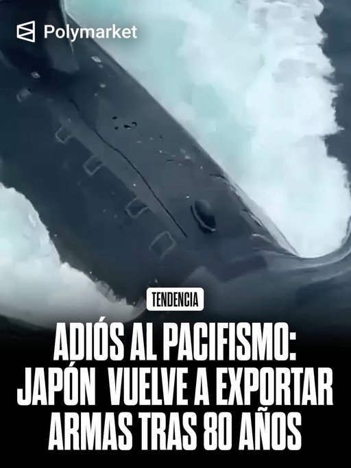 Japón autorizó por primera vez desde 1945 la exportación de armamento letal y levantó un veto histórico ligado a su política pacifista. La decisión permite vender misiles, aviones y buques bajo control estatal estricto.

El nuevo marco habilita operaciones con 17 países aliados con acuerdos de defensa, incluyendo EE.UU. y socios europeos. También abre la puerta a proyectos industriales conjuntos como el desarrollo de cazas avanzados.

El giro responde a tensiones con China y Corea del Norte y al objetivo de fortalecer su industria militar. La medida genera críticas internas y advertencias regionales por un posible aumento de la carrera armamentista.

#Japon #Asia #Polymarket