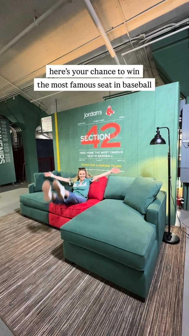 @jordansfurniture is giving away the most famous seat in baseball… introducing Sectional 42! AD

Inspired by the iconic red seat at Fenway, this sectional was made just for Red Sox Nation.

See the Sectional 42 at Fenway Park during the Red Sox/New York series and also at Jordan’s Furniture stores in Massachusetts, New Hampshire, Rhode Island and Maine.

Win the sectional yourself, head to the pinned post @jordansfurniture for details. Good luck!