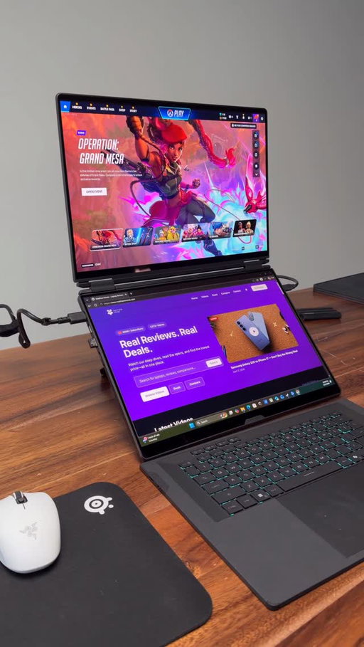 Probably of the coolest gaming laptops of 2026. The ASUS ROG Zephyrus DUO not only has 2 x 16” displays but it’s also paired with an Intel Core Ultra 9 368H and NVIDIA RTX 5090. Looking forward to making a video on this one. 

#laptop #laptops #asus #gaminglaptop