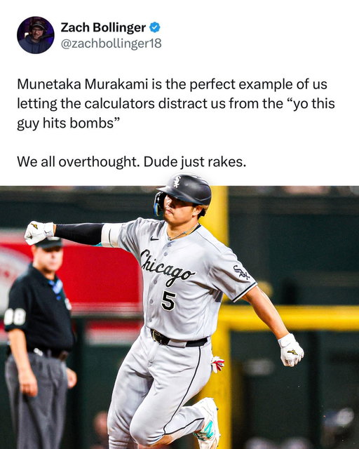 Munetaka Murakami has homered in FIVE-STRAIGHT games 🤯💥

That ties Shohei Ohtani’s record for the most consecutive games with a home run by a Japanese-born player. After launching over 240 HR in his 8-year NPB career, Murakami’s already hit 10 homers in his first 24 games with the White Sox — the second-most in the MLB. 🔥

His historic hot streak has already been turned into new trading cards! Collectors who purchase the standard edition of the card will have a chance to receive this 1-of-1 copy containing a piece of the game-used base from last night’s contest! 🔗 Link in stories to purchase.