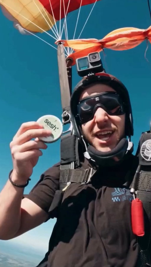 How far would you go for a Sesh? This guy chose 10,000 feet.
