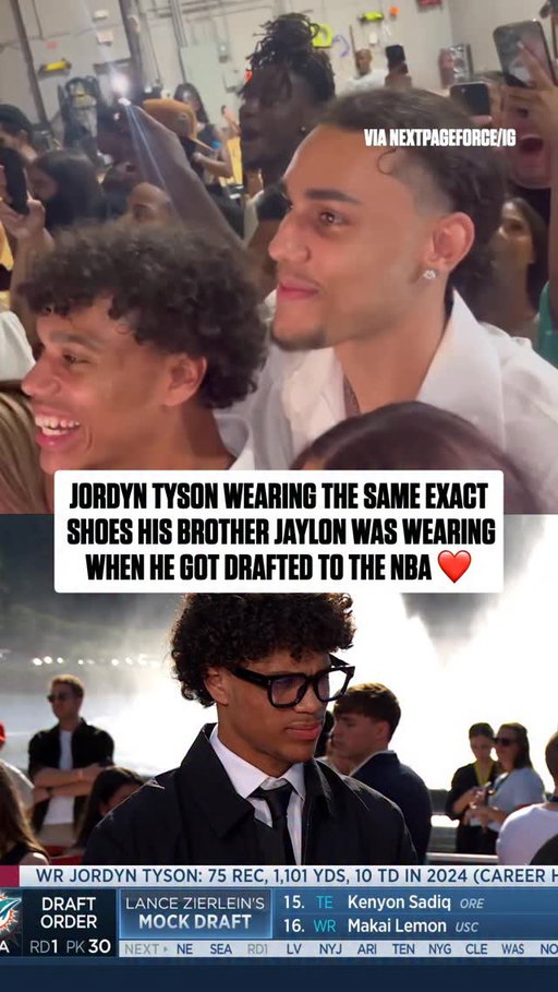 Something about these shoes does the trick for @jordyntyson_ and @jaylontyson_ 🙌 (via @nextpageforce)

2026 NFL Draft – 8pm ET on NFLN/ESPN/ABC
Stream on @NFLPlus