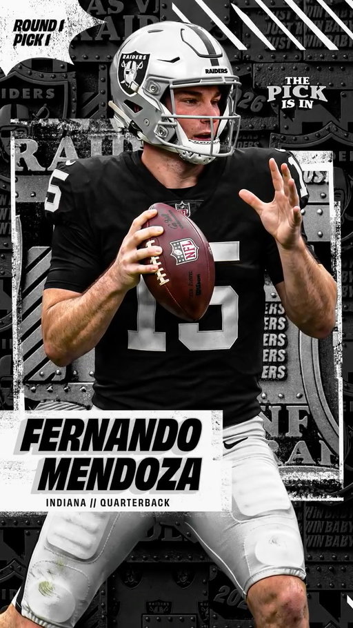 Let's freaking go!

We have selected Fernando Mendoza with the 1st overall pick.

📺 ESPN
