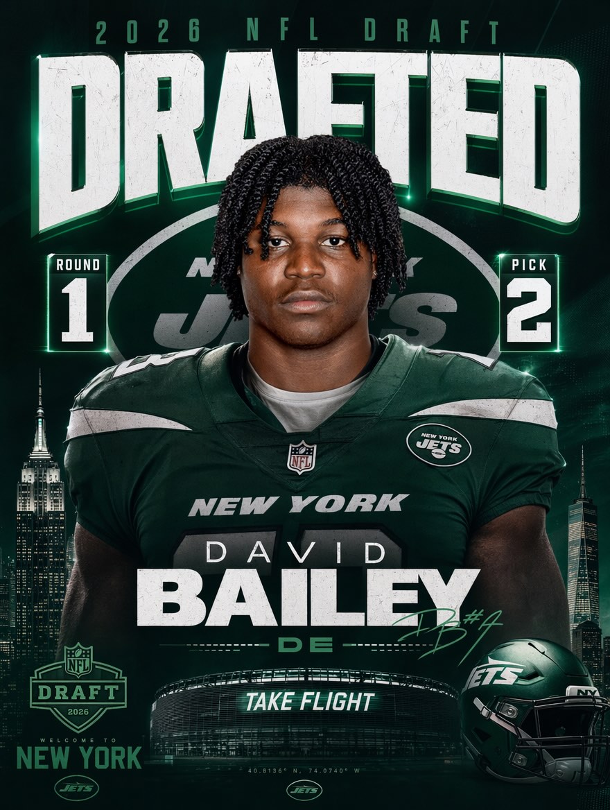 The Jets have made, rather than traded, the pick. They take Texas Tech DE David Bailey at No. 2.

the Cardinals select at No. 3 overall, Notre Dame RB Jeremiyah Love.