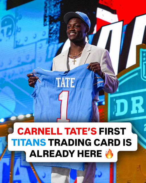 Carnell Tate is officially a Titan!

His first trading card with the Tennessee Titans is officially here 👀🔥