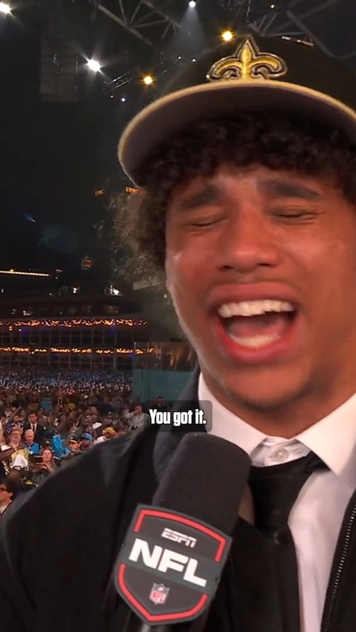 "you strong!" 🥹

NFL Draft on NFLN/ESPN/ABC
Stream on @NFLPlus