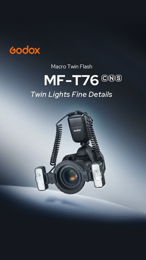 Meet the Godox MF-T76 — a dedicated macro twin flash built for precise close-up lighting.

With dual adjustable flash heads, TTL auto flash, and High-Speed Sync, it delivers flexible and accurate illumination for subjects like insects, food, products, plants, and jewelry. A fast 1.2s recycle time at full power and up to 550 flashes per charge ensure reliable performance during macro shooting.

Compact, flexible, and built for detail.

👉 Watch the video and see how MF-T76 empowers macro photographers with precise lighting control. 👇

Link in bio.

#Godox #MFT76 #MacroFlash #MacroPhotography #TwinFlash #PhotographyLighting

RRP (Recommended Retail Price):
MF-T76: $249

Regional pricing may vary due to taxes and duties.