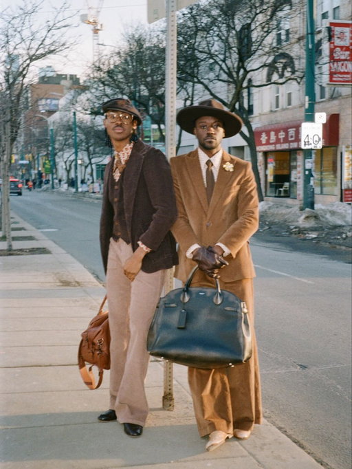 Encounters.

Back to March, when I met @lexsonator after dropping off film and yelled from across the street I loved the fit.

Hands shaking from the cold air as I took the shot, after jaywalking to catch the shot during the last moments of sunset.

Decided the blur shouldn’t keep this from being seen.

Shot on Fujifilm DL-270.

Dev & Scan by @graination_official 

#kodakgold200 #pointandshootcamera #suit #fashion