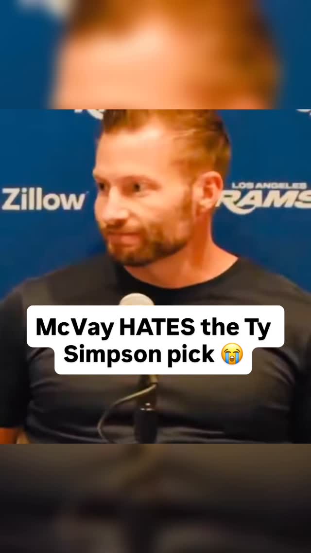 Sean McVay did not want Ty Simpson bro 😭