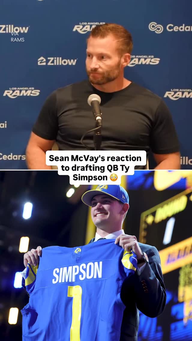 Sean McVay kept it short when talking about the Rams’ new quarterback 😅

(via @rams)