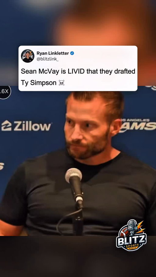 Looks like Sean McVay and GM Les Snead were on two different pages when selecting QB Ty Simpson 13th overall tonight. 

The Rams have been going all in with their free agency and trade moves this offseason, meanwhile they spend pick 13 on a project quarterback. Looks like McVay was left out of the loop or did not agree with the decision to select Simpson 

#nfl #nfldraft #tysimpson #rams