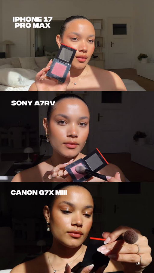 Camera comparison in the sun for a change 🌅🌞
Which is your favorite? ✨
.
.
#cameracomparison #iphonecomparison #iphone17promax #sonya7rv #filmingyourself 

CAMERA COMPARISON
FILMING TIPS 
CREATIVE VIDEO