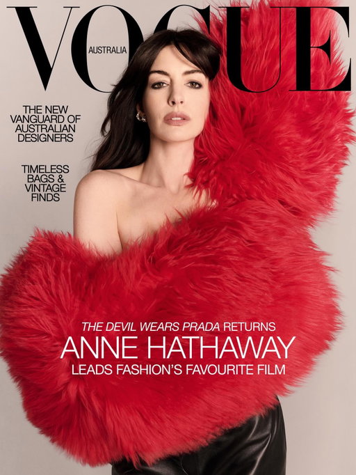 Anne Hathaway steps into a new era.

The Devil Wears Prada was a seminal film for the fashion industry—and for its star Anne Hathaway. Now, two decades after it reached cult status, the long-awaited sequel is here, and the actor is revisiting the role from a very different vantage point. Photographed by Luigi & Iango. Styled by Jahleel Weaver.

📠 @vogueaustralia

-
#TheDevilWearsPrada 
#AnneHathaway
#VogueAustralia 
#Vogue