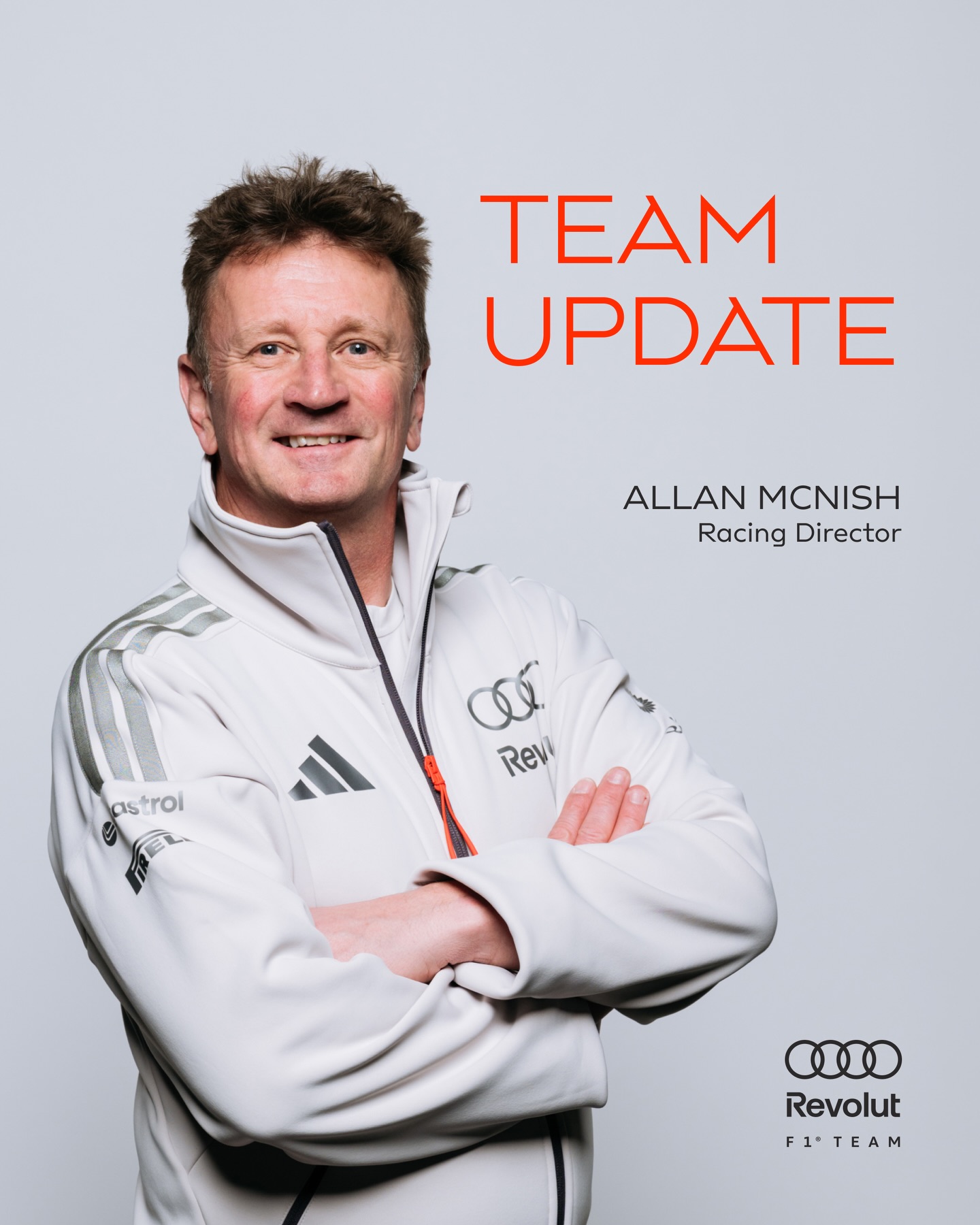 A new chapter in our trackside leadership. We are proud to announce Allan McNish as our Racing Director, starting from the Miami Grand Prix. 🏁
 
Find all details on our website via link in our bio.

#ARF1