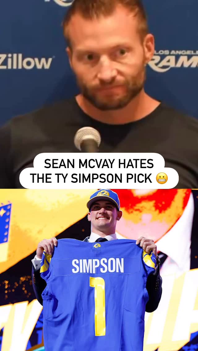 Sean McVay isn’t even hiding it 😂 

#matthewstafford #tysimpson #ramsnation