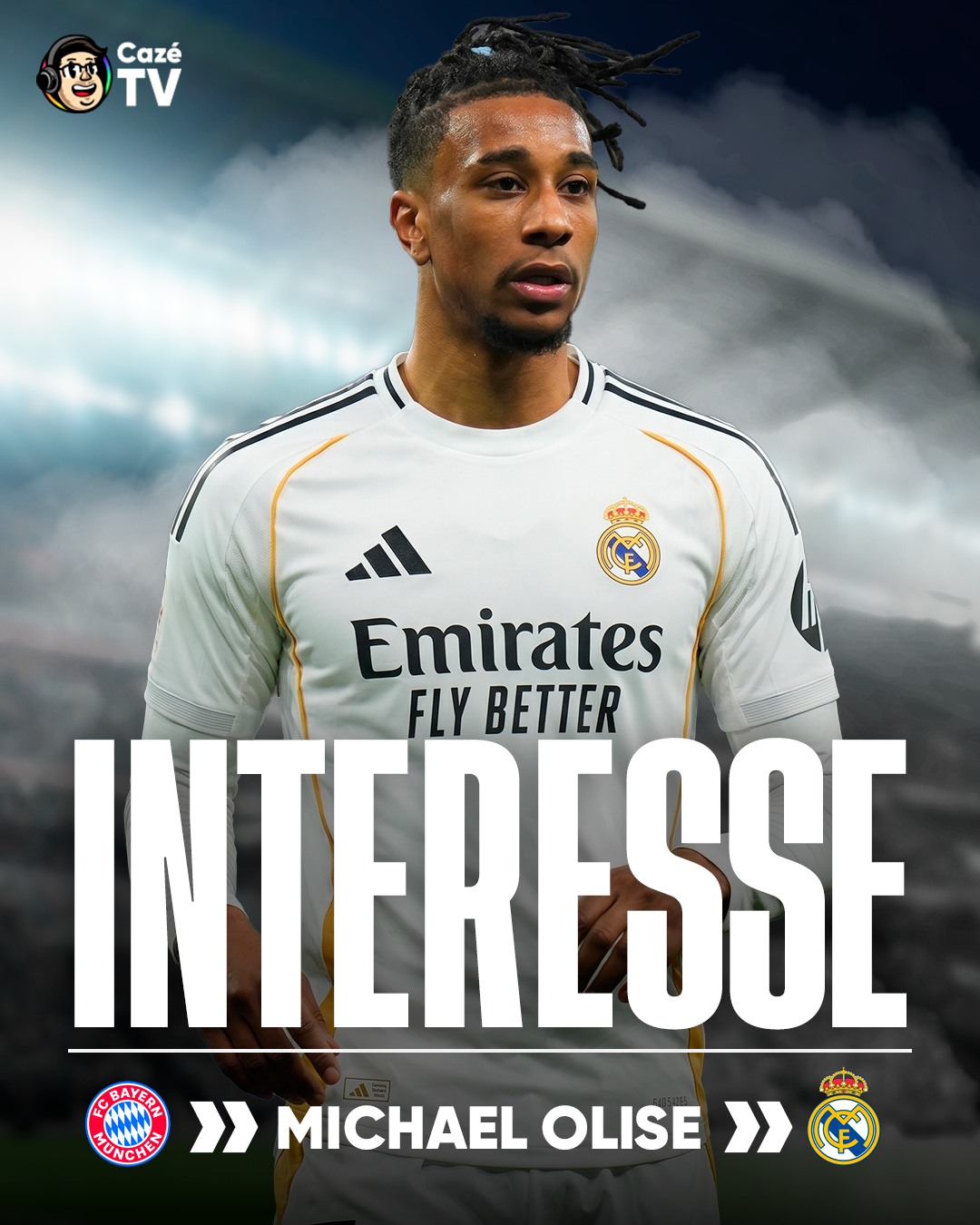 RUMO A MADRI? Segundo o portal 'The Touchline', o Real Madrid está preparando uma oferta de 175 milhões de euros pelo Olise, para a próxima temporada! Será que o francês pode deixar o Bayern? 🤯💰

#Olise #RealMadrid #CoberturaCazéTV #IA #MercadoDaBola