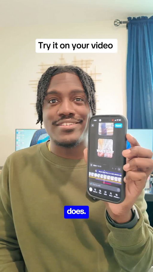 Editing is getting easier and easier with @getcaptionsapp 🔥