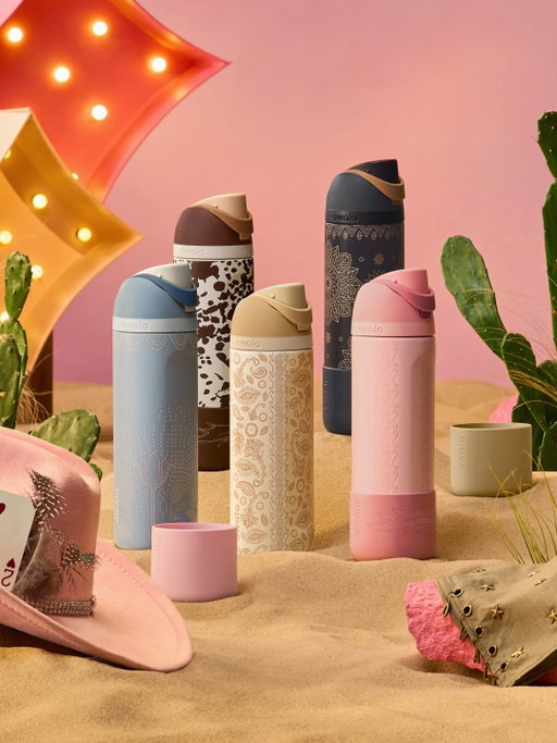 The Wild West of hydration is here. 🌵
 
Meet Painted Canyon, Spur of the Moment, Studded Garden, Midnight Rodeo & Cowgirl Core—exclusively @target, now in stores and online. Don’t forget the bottle boots. 😉
