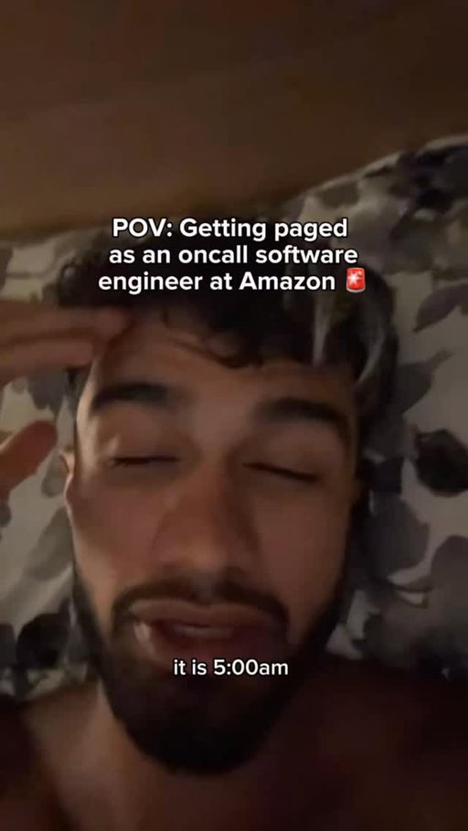 Getting paged is a normal part of software engineering tho, especially when you have services that are critical for the business. Doesn’t matter how much redundancy, retries, etc you have, things can always go wrong. Working on stuff that’s rlly high impact like Amazon orders software is cool, but also entails nights like this. It’s just apart of the GAME, no stresssss just lost sleep loll. happens 

#oncall #softwareengineer #techjobs