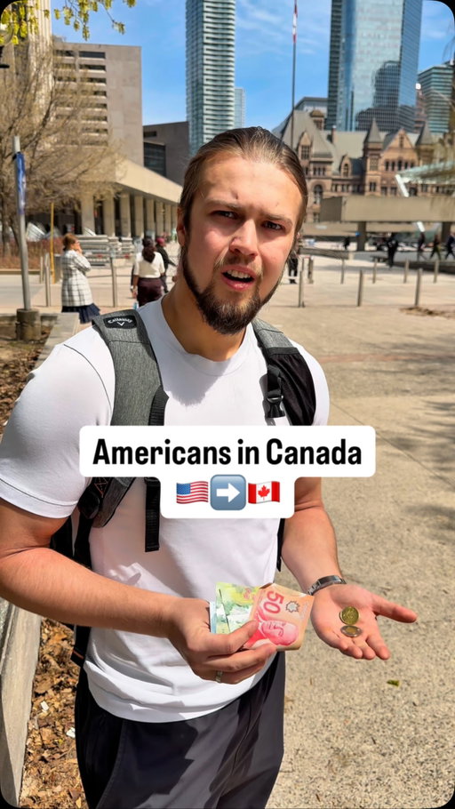 What’s the USD to Looney Tunes exchange rate rn🥴#america #canada #americansincanada #funny #loonies