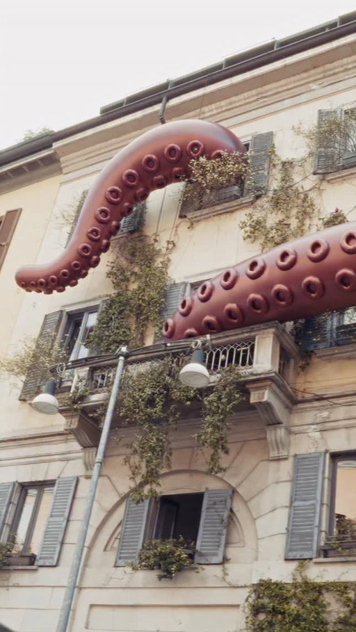 Float into @moncler Puffy Summer season at 10 Corso Como, where a larger-than-life puffy octopus welcomes you from the outside and guides you all the way into the 10 Corso Como Gallery.

Inside, a pop-up unfolds a formation of 24 mannequins dressed in the Summer Collection, waiting in a light, suspended atmosphere, until April 28th.

See you at #10CorsoComo #Moncler #MonclerCollection