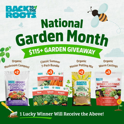 🐝🪴National Garden Month $115+ Giveaway! 🐝🪴

Always rooting for you, did you know every seed, soil and gardening amendment we sell is backed by our 100% guarantee to grow promise? That means bigger, better and more delicious crops - no green thumb required. 

To kick off your garden journey this spring, we’re giving one lucky winner the ultimate prize pack to dig in: 

2 x Organic Mushroom Compost 1 cu.ft
2 x Organic Master Potting Mix 12 QT
2 x Organic Worm Castings 5LB
2 x Organic Classic Summer Seeds 7 Pack

To enter: 

1. Follow @backtotheroots_official.
2. Comment 'WINNER'
3. Tag a friend you want to grow with.

No purchase necessary. Contest ends 11:59 PM CT on 5/8/26. Open to US shipping addresses only. The winner will be notified via DM after contest end date. Void where prohibited. This contest is in no way sponsored, endorsed, administered by or associated with Instagram.

#gardeningforbeginners #organicgardening #gardeninggiveaway