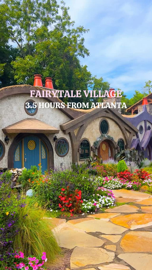 3.5 HOURS FROM ATLANTA ⬇️ 
 
If you’re a Lord of the Rings fan, you have to visit this magical place! 
 
This is Ancient Lore Village and it’s located in Knoxville, Tennessee which is just 3.5 hours from Atlanta 🙌🏼 You can either spend the night in one of these hobbit homes or get a day pass to visit the property! Add this to your USA travel bucket list ✨ 
 
#Atlanta #usatravel #travel #travelinspiration