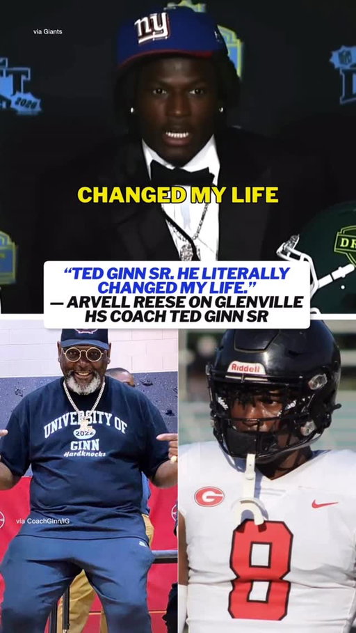 “Ted Ginn Sr. He really a lifesaver. A life-changer.” — No. 5 overall pick Arvell Reese shows love to his former high school coach in Cleveland, Ohio