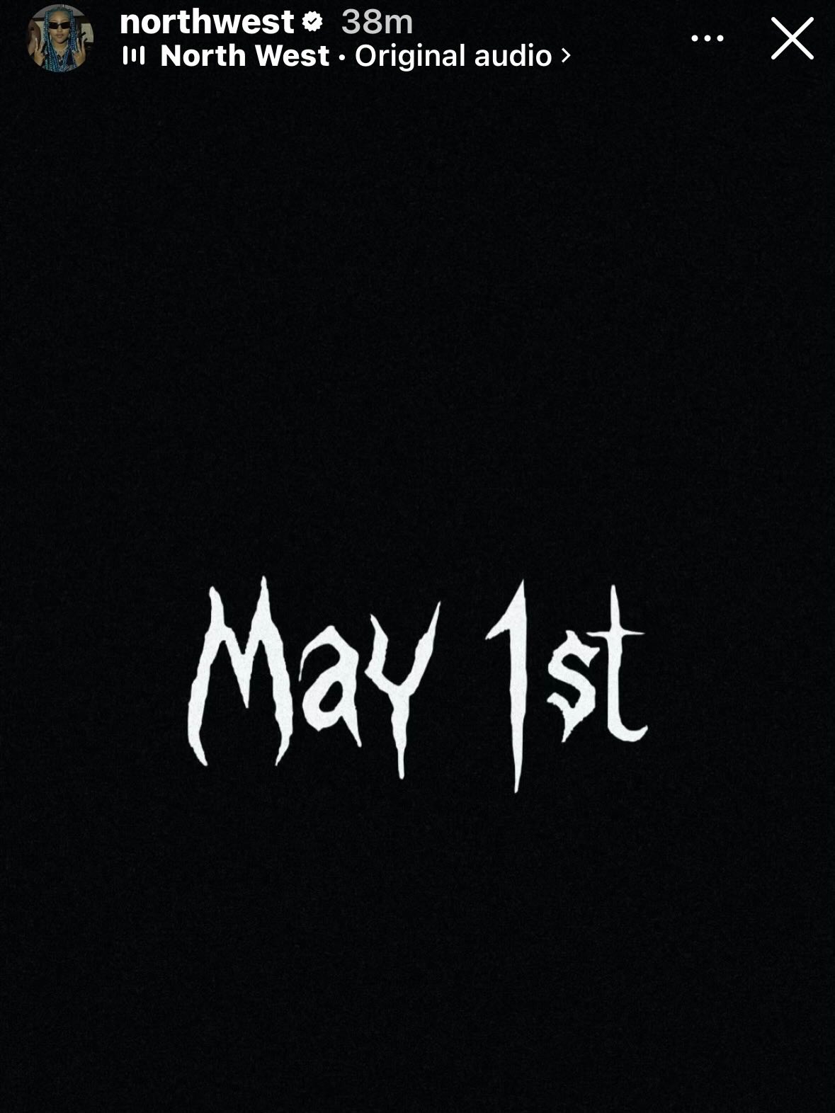 North West teases new music dropping on May 1st 🚨