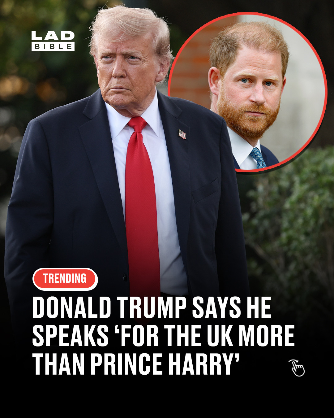 Trump fires back at Prince Harry 👀😅⁠
⁠
Donald Trump has responded to Prince Harry’s comments on Ukraine, saying the Duke of Sussex is “not speaking for the UK” – adding: “I think I am speaking for the UK more than Prince Harry.” The president made the remarks after Harry called on the US to show “leadership” and honour its international commitments during an unannounced visit to Kyiv.⁠
⁠
Trump, who said he appreciates Harry’s advice “very much”, also praised King Charles ahead of his upcoming state visit to the US, describing him as a “fantastic man”. The King and Queen are due to meet Trump at the White House next week, with the visit coming amid ongoing tensions in US-UK relations over foreign policy and defence.⁠
⁠
#worldnews #ladbible