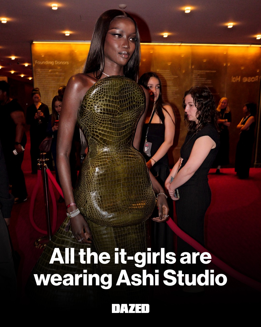 Who isn’t wearing @ashistudio right now? From @zendaya to @fkatwigs, @margotrobbie to @teyanataylor, and as of last night @anokyai, Ashi Studio has quietly but firmly become the go-to red carpet reference for the it-girls.⁠
⁠
⁠
#DazedFashionTV #AshiStudio #Dazed