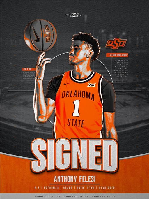 Orange looks good on you, @anthonyfelesi 🟠🤠

#GoPokes