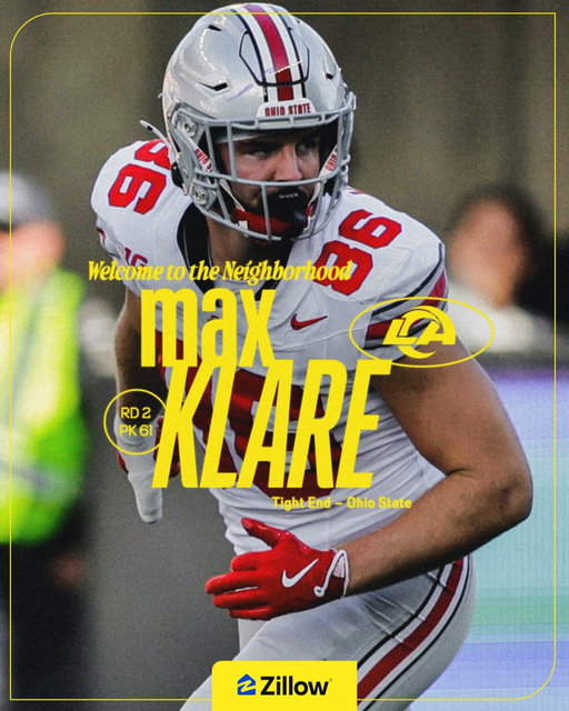 Welcome to the #RamsHouse, @maxklare!