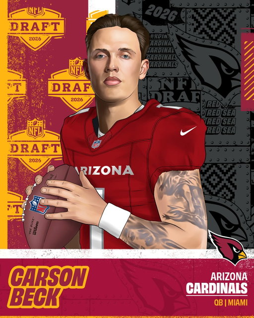 The U’s QB is now repping the Cardinals 🔴

NFL Draft on NFLN/ESPN/ABC
Stream on @NFLPlus