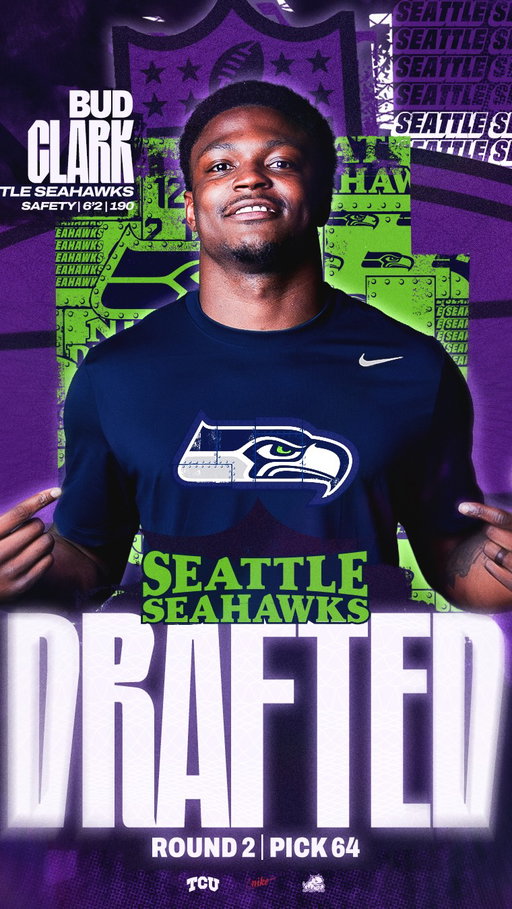 The moment Bud Clark became a member of the Seattle @seahawks‼️ #ProFrogs 

📺 2026 #NFLDraft – April 23-25 on NFL Network/ESPN/ABC